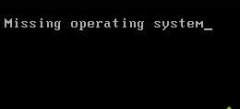 win7系统电脑开机显示missing operating system如何解决
