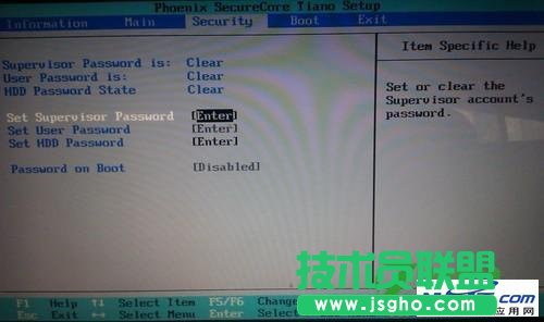 笔记本BIOS密码设置 三联教程